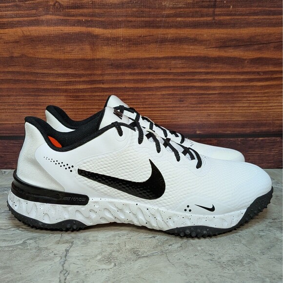 Nike Alpha Huarache Elite 3 Turf Mens 12.5 White Black Baseball Shoes CV3560-104 main image 10